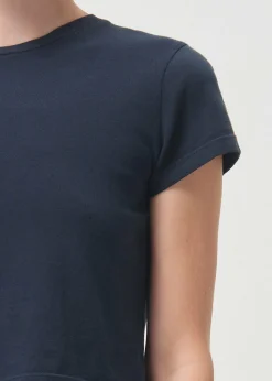 AGOLDE Adine Shrunken Tee In Nocturne Cheap