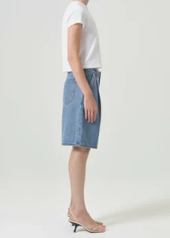 AGOLDE Adine Shrunken Tee In White Clearance