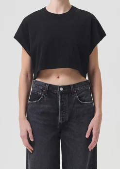 AGOLDE Aiden Tee In Black Cheap