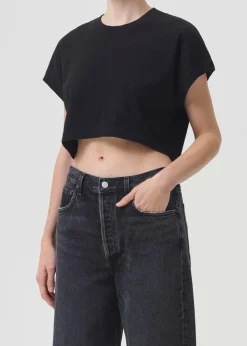 AGOLDE Aiden Tee In Black Cheap