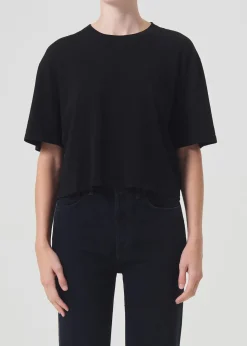 AGOLDE Anya Tee In Black Best Sale