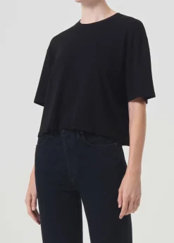 AGOLDE Anya Tee In Black Best Sale