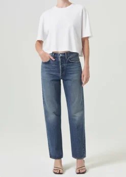 AGOLDE Anya Tee In White Outlet