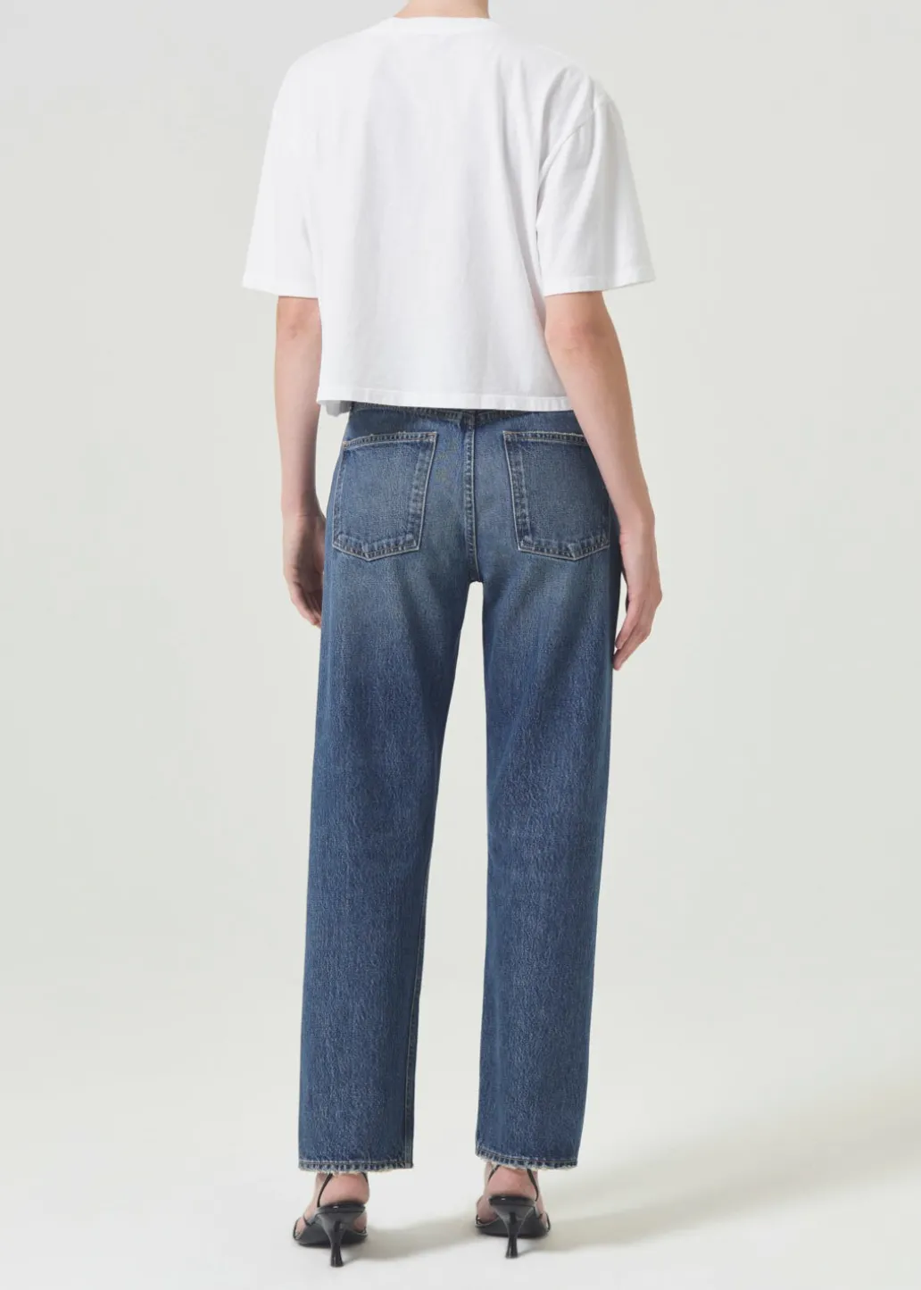 AGOLDE Anya Tee In White Outlet