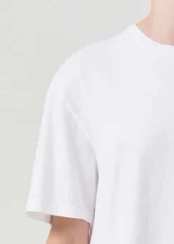 AGOLDE Anya Tee In White Outlet