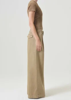 AGOLDE Arlo Rib Pocket Tee In Bamboo Outlet