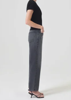 AGOLDE Arlo Rib Tee In Black Best