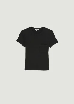 AGOLDE Arlo Rib Tee In Black Best