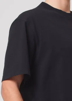 AGOLDE Asha Mock Neck Tee In Black Outlet