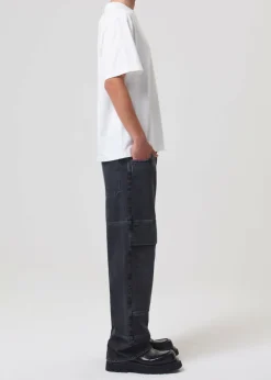 AGOLDE Asha Mock Neck Tee In White Best