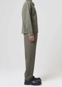 AGOLDE Atlas Zip Shirt In Moss Discount