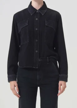 AGOLDE Beck Shirt Jacket In Intense Fashion