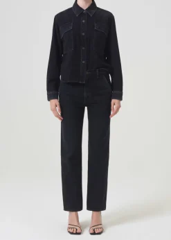 AGOLDE Beck Shirt Jacket In Intense Fashion