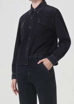 AGOLDE Beck Shirt Jacket In Intense Fashion