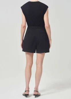 AGOLDE Becker Short In Black Best Sale
