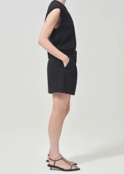 AGOLDE Becker Short In Black Best Sale