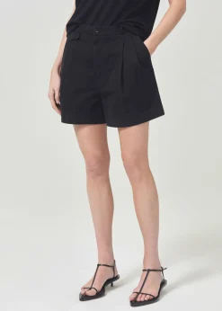AGOLDE Becker Short In Black Best Sale