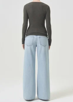 AGOLDE Bernice Tee In Crocodile Online