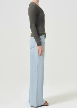 AGOLDE Bernice Tee In Crocodile Online