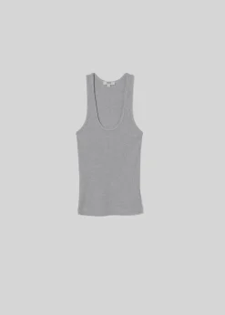 AGOLDE Bianca Tank In Grey Heather Best Sale
