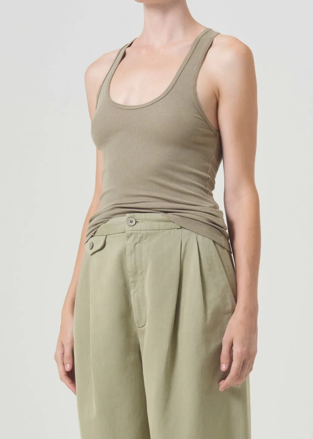 AGOLDE Bianca Tank In Snail Flash Sale