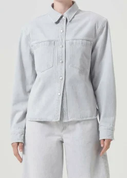 AGOLDE Brigid Shirt In Tarnish Outlet