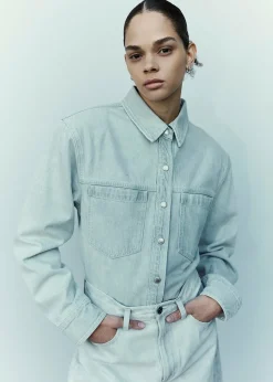 AGOLDE Brigid Shirt In Tarnish Outlet