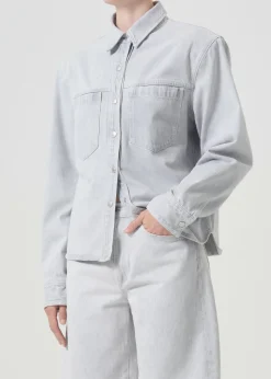 AGOLDE Brigid Shirt In Tarnish Outlet