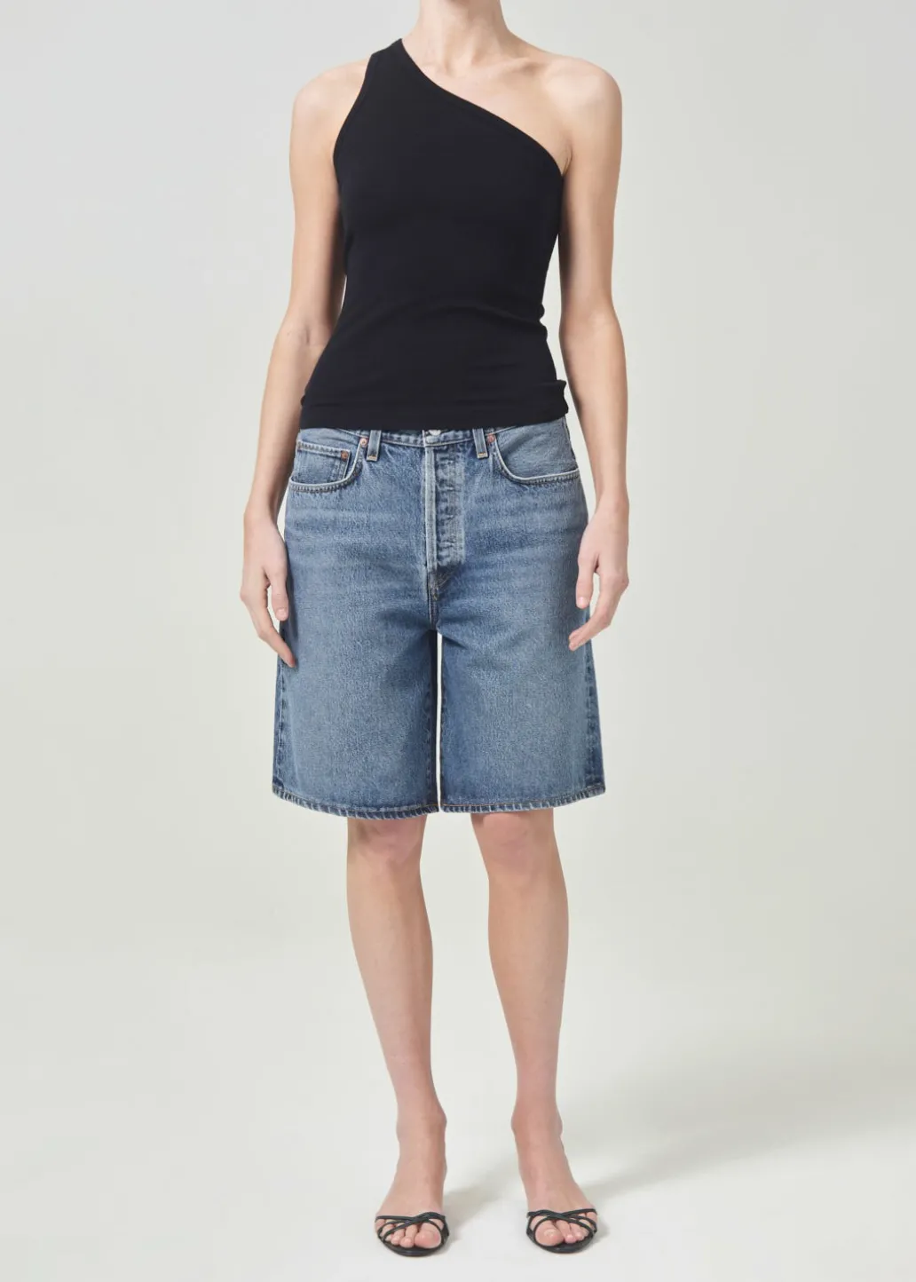 AGOLDE Brita Tank In Black Clearance