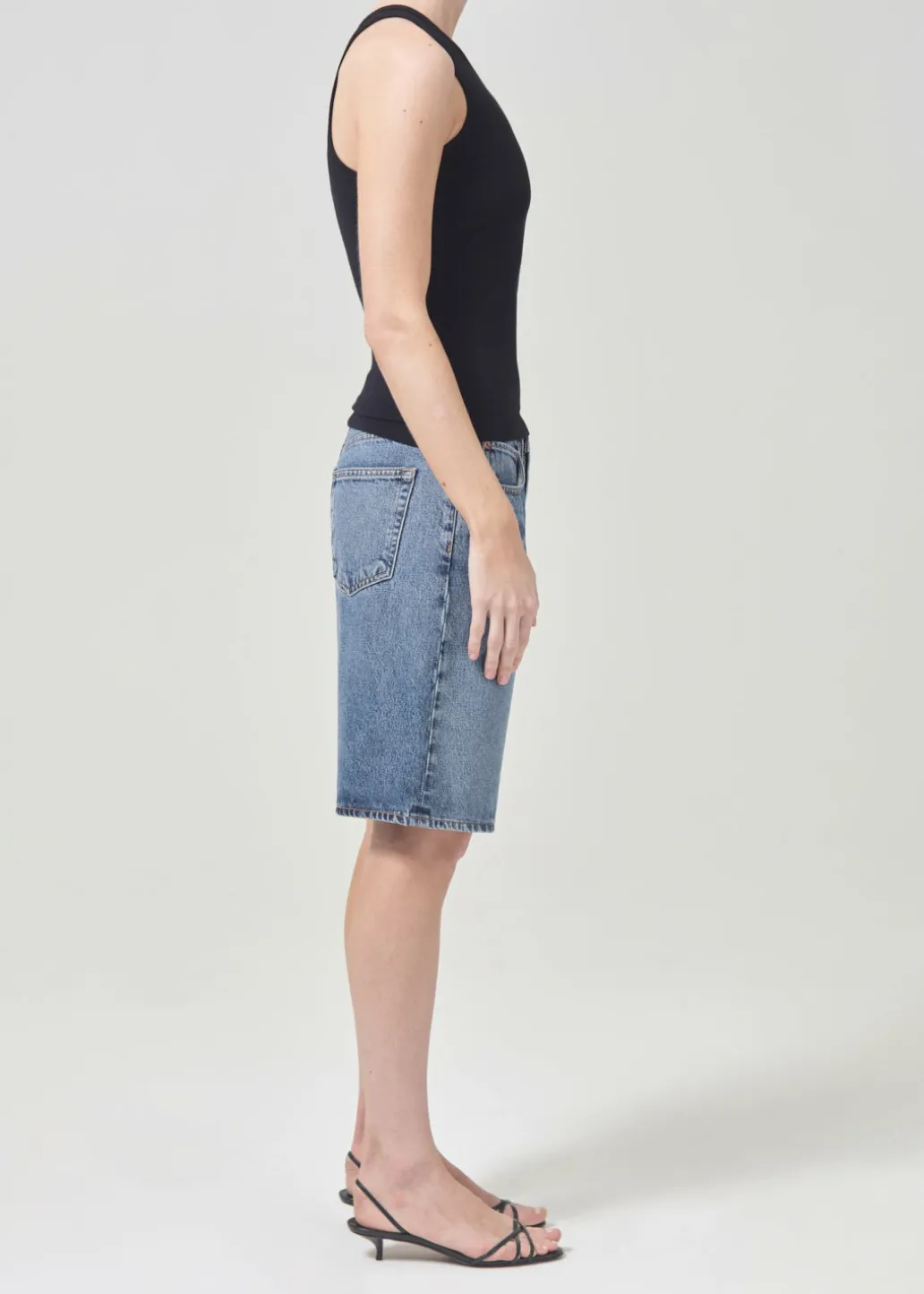 AGOLDE Brita Tank In Black Clearance