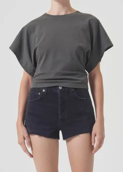 AGOLDE Britt Tee In Tyre Fashion