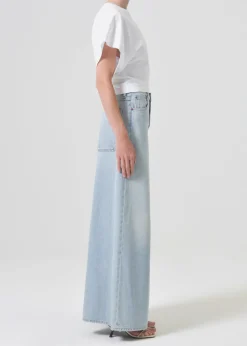 AGOLDE Britt Tee In White Cheap