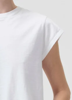 AGOLDE Bryce Tee In White Discount