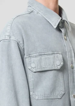 AGOLDE Camryn Shirt In Concrete New