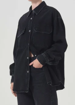 AGOLDE Camryn Shirt In Crushed New