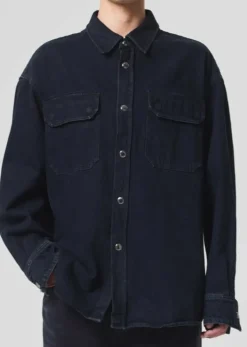 AGOLDE Camryn Shirt In Crushed Hot