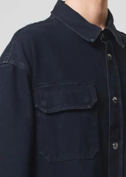 AGOLDE Camryn Shirt In Crushed Hot