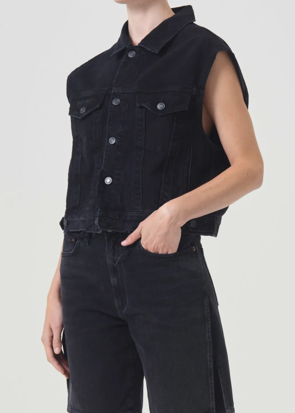 AGOLDE Charli Vest In Jagged Online
