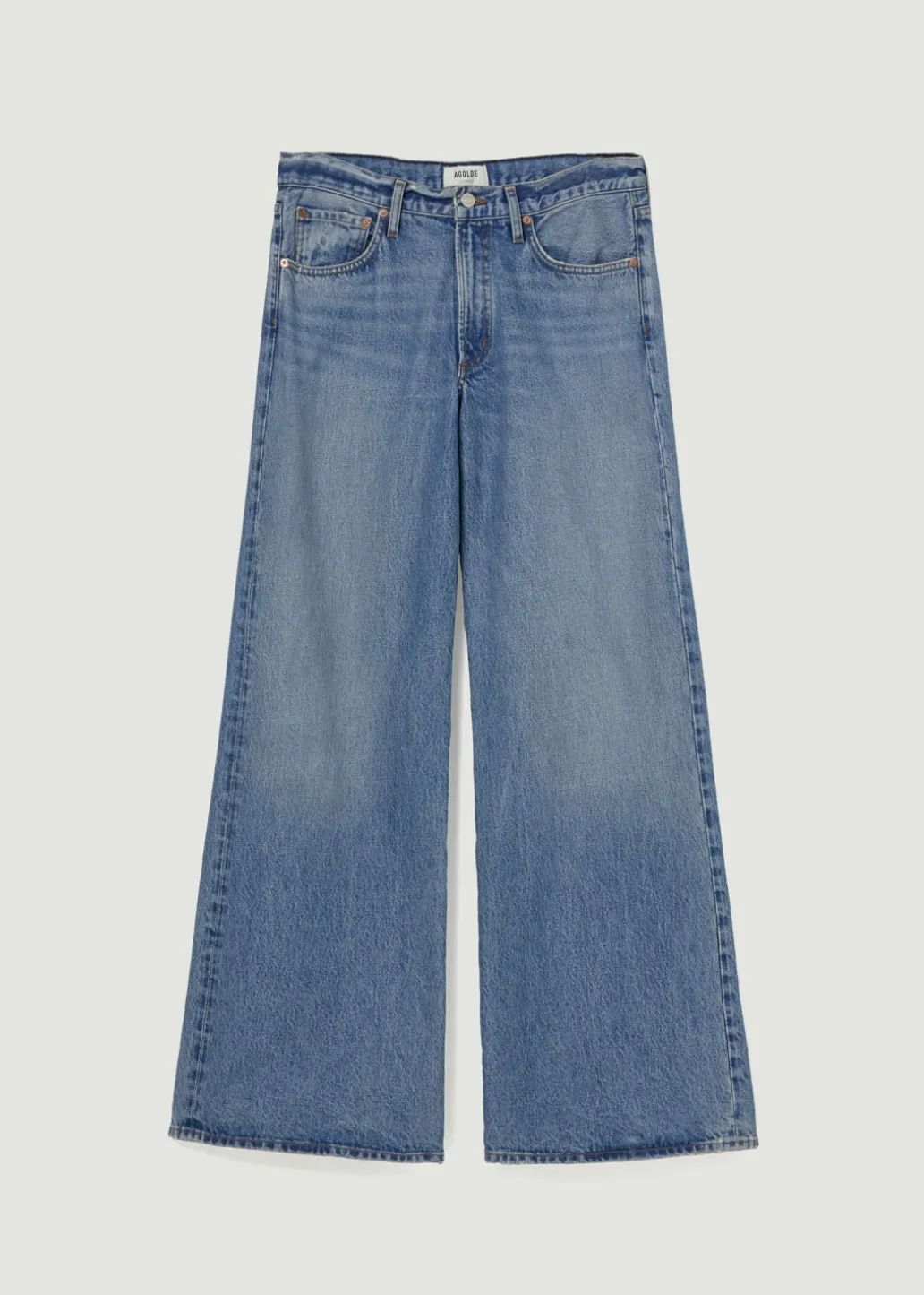 AGOLDE Clara Low Rise Baggy Flare In Signal Flash Sale