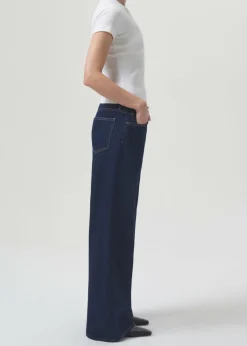 AGOLDE Clara Low Rise Baggy Flare In Whisper Cheap