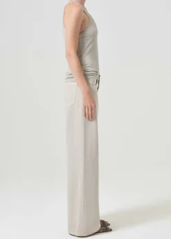 AGOLDE Clara Low Rise Baggy Flare In Tusk Fashion