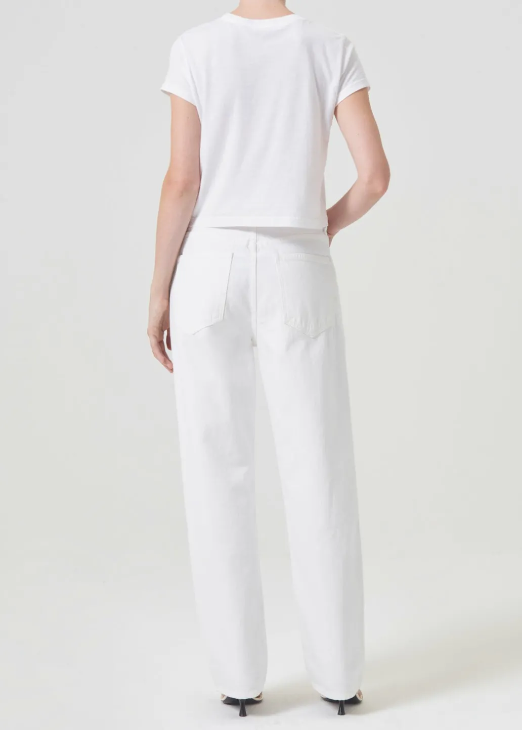 AGOLDE Criss Cross Upsized Jean In Milkshake Discount