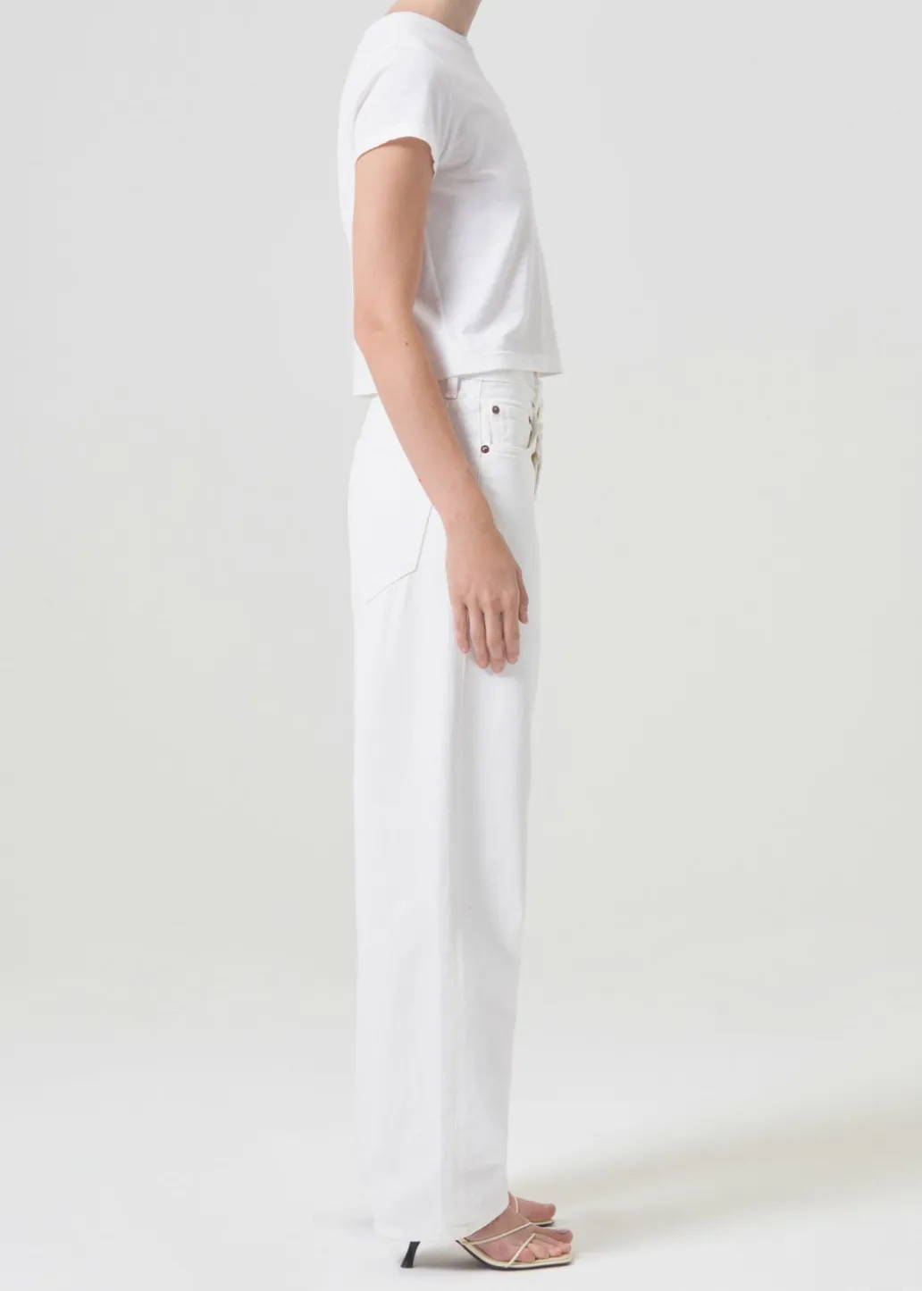 AGOLDE Criss Cross Upsized Jean In Milkshake Discount