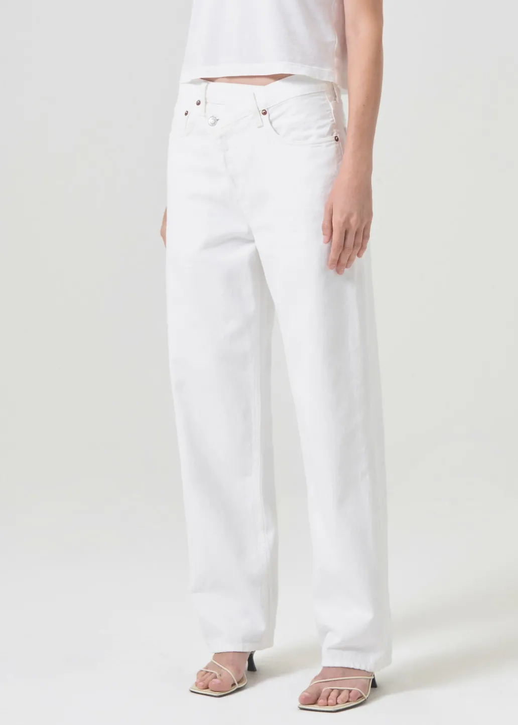 AGOLDE Criss Cross Upsized Jean In Milkshake Discount