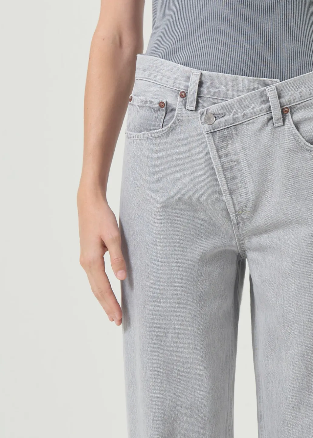 AGOLDE Criss Cross Upsized Jean In Rain Shop