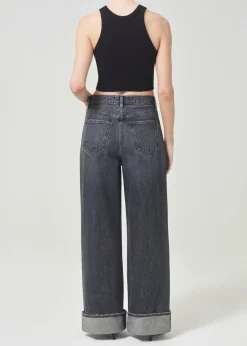 AGOLDE Cropped Bailey Tank In Black Sale