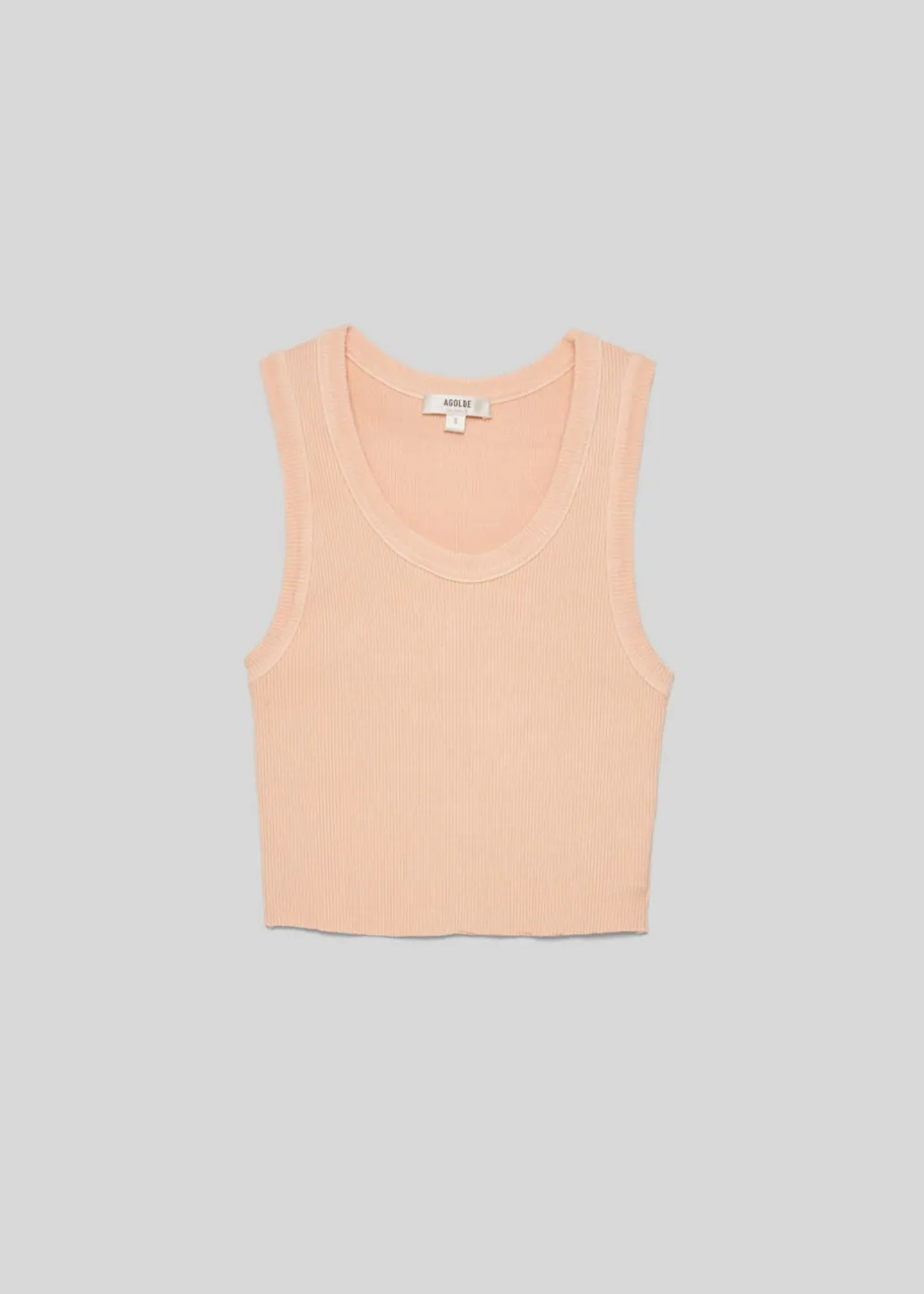 AGOLDE Cropped Poppy Scoop Neck Tank In Sprinkle Sale