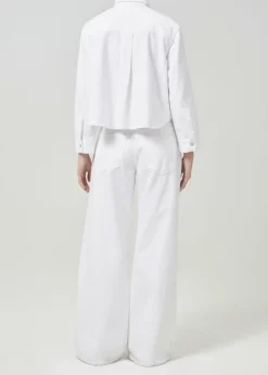 AGOLDE Dagmar Shirt In Milkshake Sale