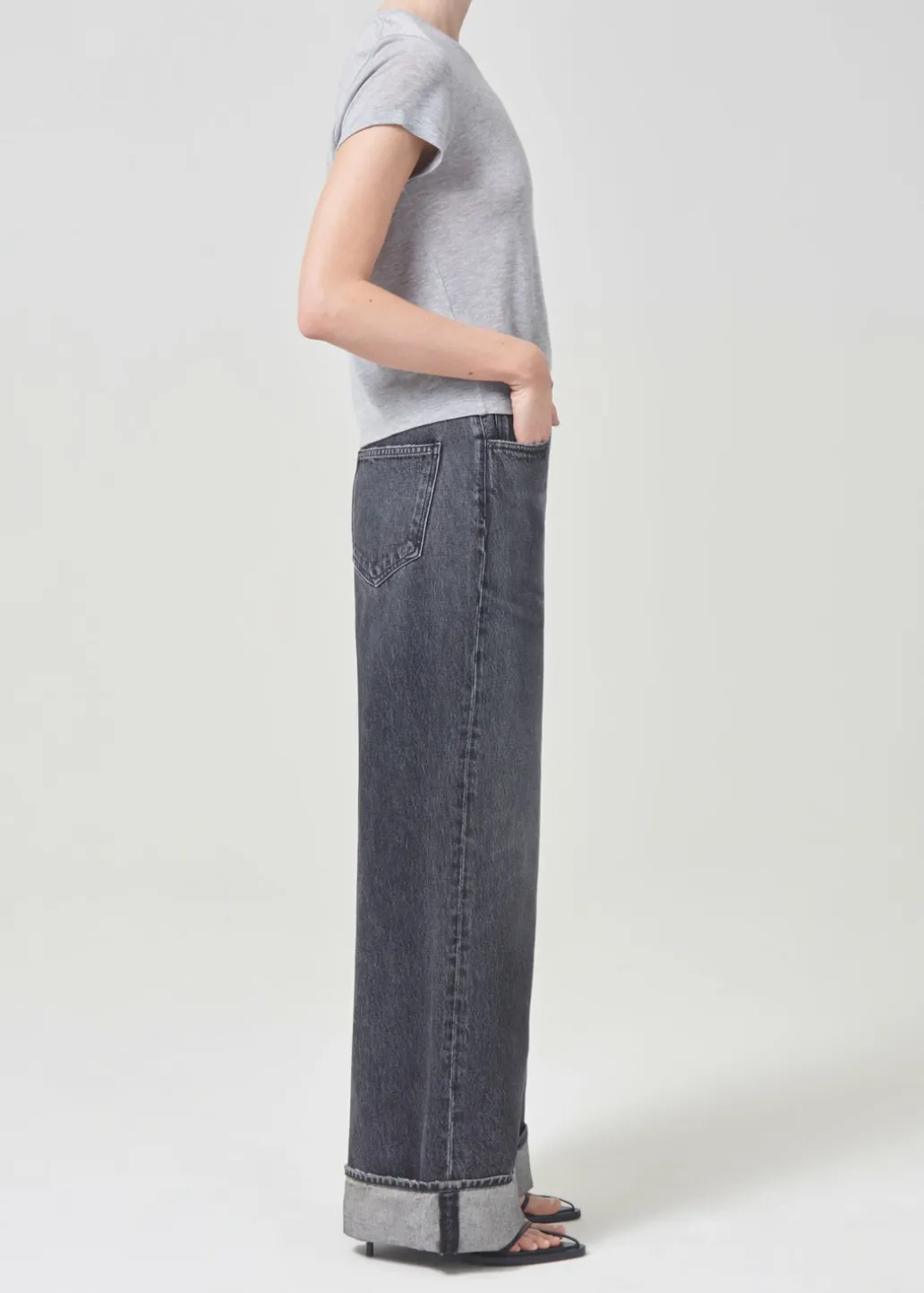 AGOLDE Dame High Rise Wide Leg In Ditch Discount
