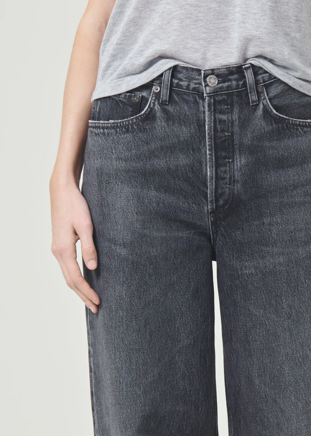 AGOLDE Dame High Rise Wide Leg In Ditch Discount